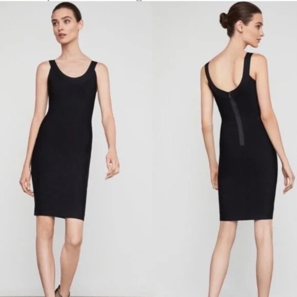 BCBGMaxAzria Casper Black MiniBodycon Dress XS - Picture 3 of 6